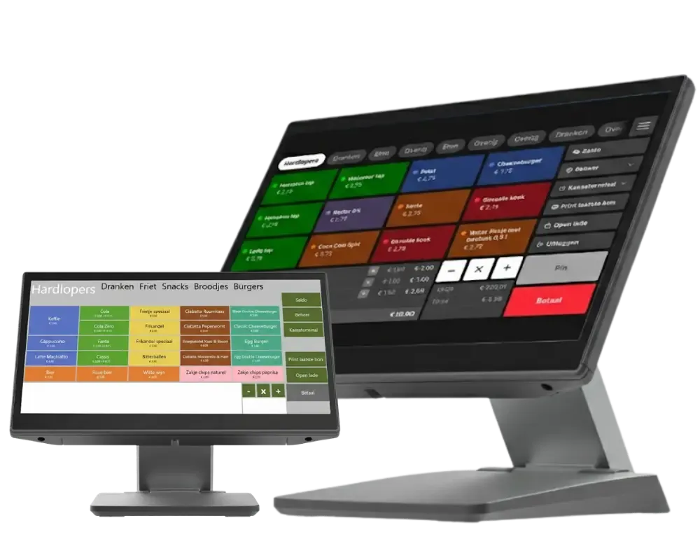 Touchscreen-kassa met klantdisplay, te huur voor evenementen