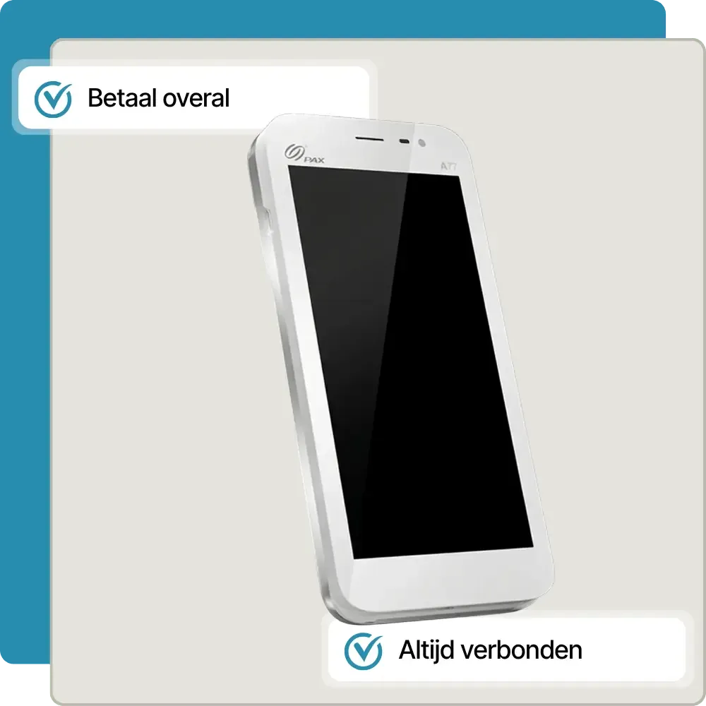 Bestelling aannemen met een mobiele Treevent-handheld