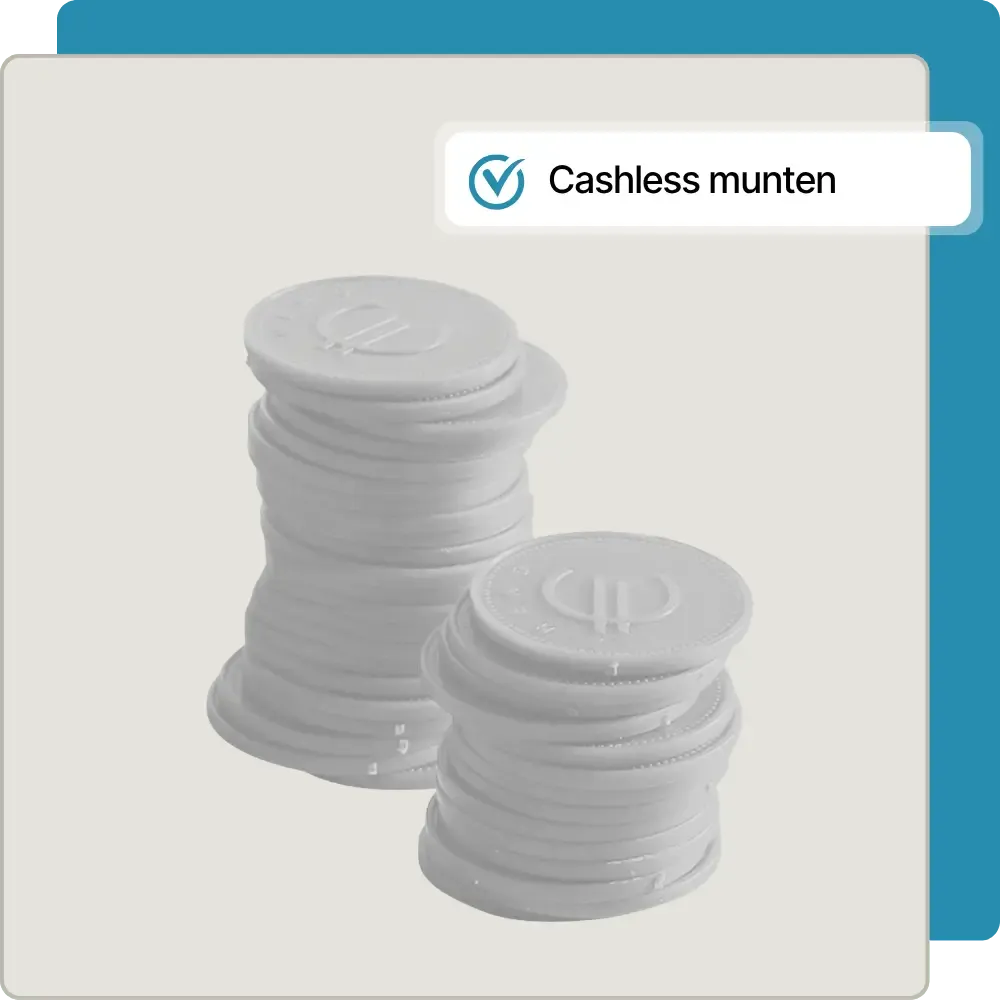 Munten en cash management van Treevent op een evenement