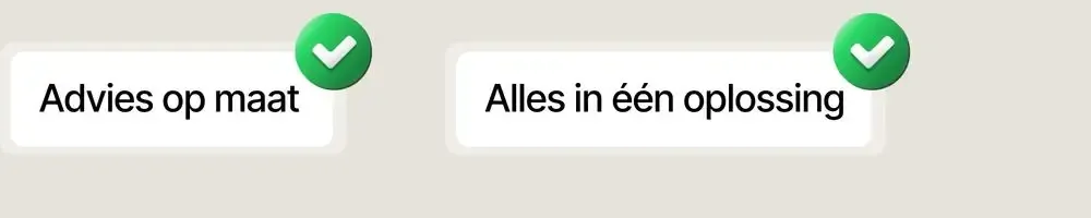 Advies op maat en alles in één oplossing